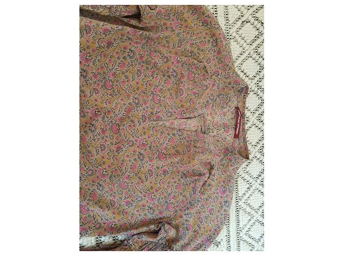 Comptoir Des Cotonniers Beiges Blumen Minikleid - Ansicht 6