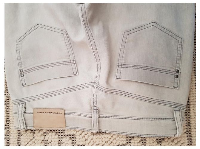 Comptoir Des Cotonniers Vaqueros Slim Gris Claro - vista 3