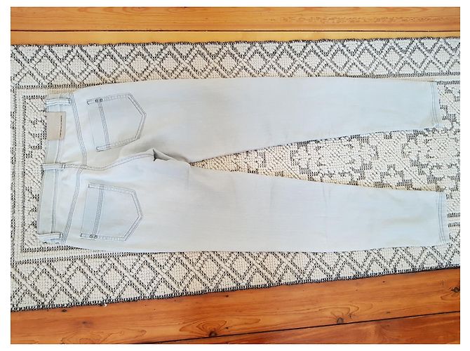 Comptoir Des Cotonniers Vaqueros Slim Gris Claro - vista 4