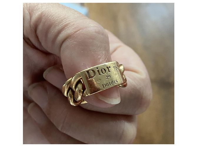 Dior Gourmette Ring Gelbgold Größe 49 Gold hardware - Ansicht 10