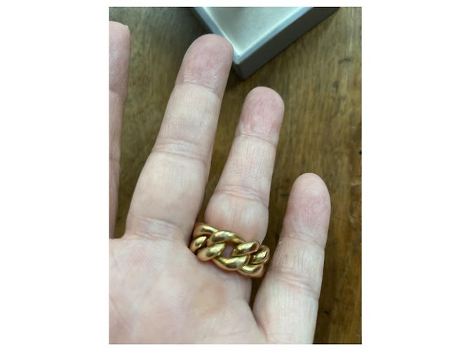 Dior Gourmette Ring Gelbgold Größe 49 Gold hardware - Ansicht 11
