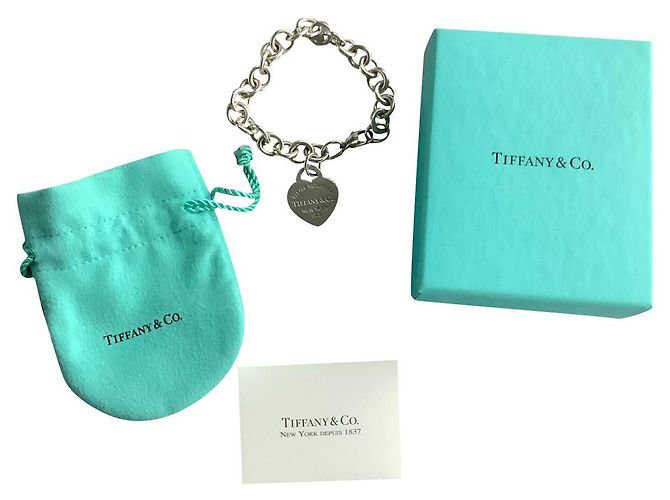 Tiffany & Co pulseira de coração turquesa - vista 2