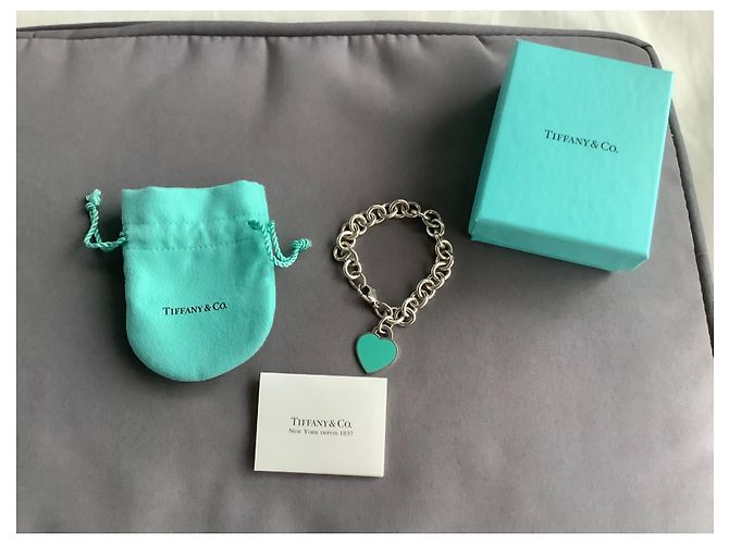 Tiffany & Co pulseira de coração turquesa - vista 3