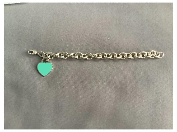 Tiffany & Co pulseira de coração turquesa - vista 5