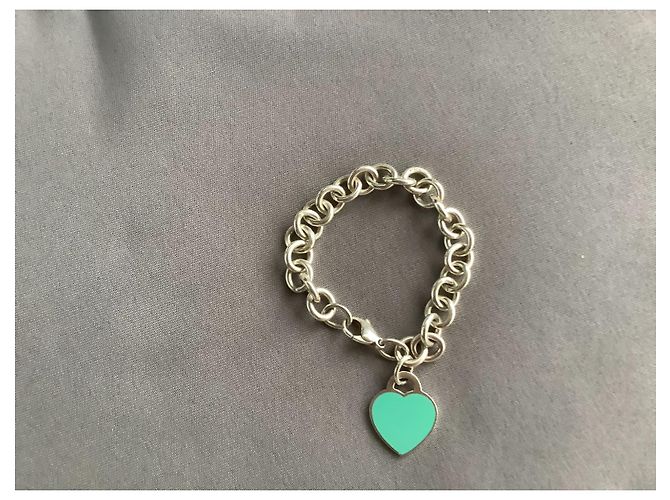 Tiffany & Co pulseira de coração turquesa - vista 8