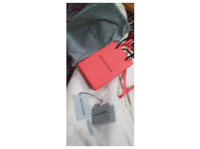 Borsa Balenciaga in pelle rossa Rosso - vista 4