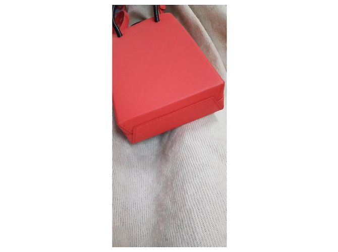 Borsa Balenciaga in pelle rossa Rosso - vista 5