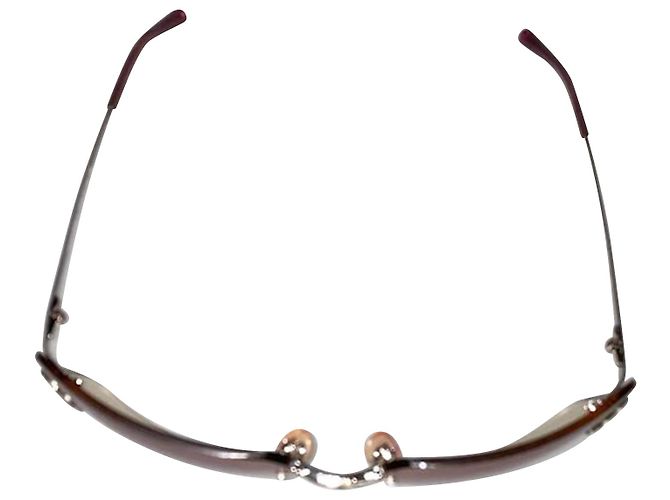Chanel Occhiali da sole CC Aviators Rimless in viola Porpora - vista 3
