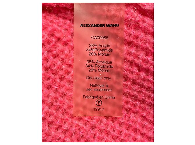 T by Alexander Wang Strickpullover aus rosa Acryl - Ansicht 5