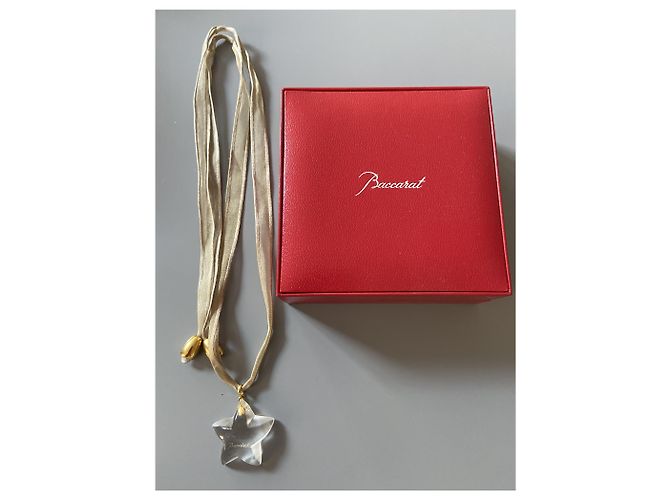 Collana con pendente Baccarat Stella di cristallo Oro Gold hardware - vista 3