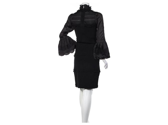 Abito midi nero Nina Ricci - vista 2
