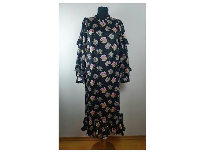 Needle & Thread Kleid aus Viskose mit Blumenmuster Mehrfarben - Ansicht 2