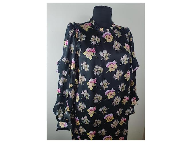 Needle & Thread Kleid aus Viskose mit Blumenmuster Mehrfarben - Ansicht 3