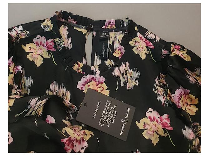 Needle & Thread Kleid aus Viskose mit Blumenmuster Mehrfarben - Ansicht 6