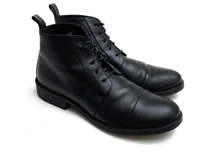 [Used] Ann Demeulemeester lace-up boots cowhide calf - view 2