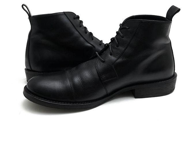 [Used] Ann Demeulemeester lace-up boots cowhide calf - view 3