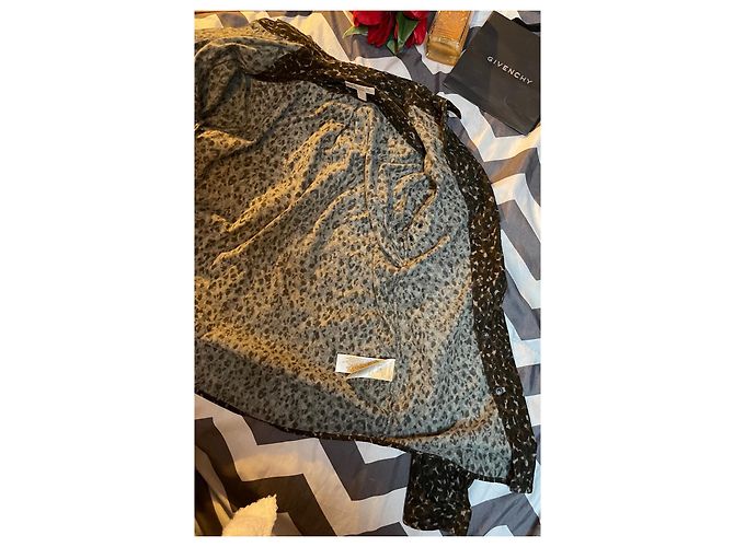 Jaqueta Burberry Brit de veludo de algodão bege camuflagem leopardo Marrom Caqui - vista 13