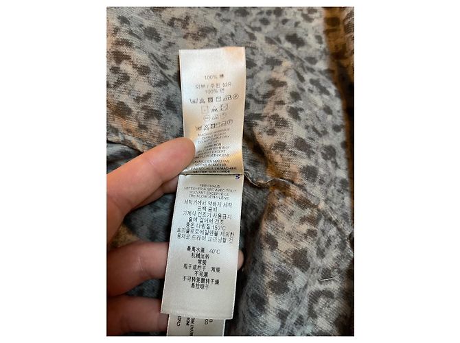 Jaqueta Burberry Brit de veludo de algodão bege camuflagem leopardo Marrom Caqui - vista 15