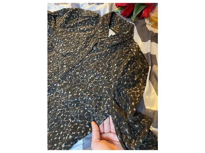 Jaqueta Burberry Brit de veludo de algodão bege camuflagem leopardo Marrom Caqui - vista 9