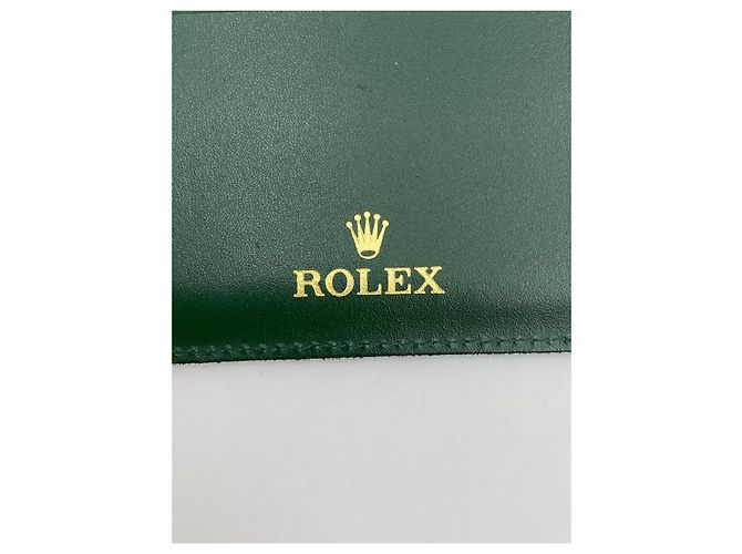 ROLEX GREEN LEATHER CARD HOLDER - view 3