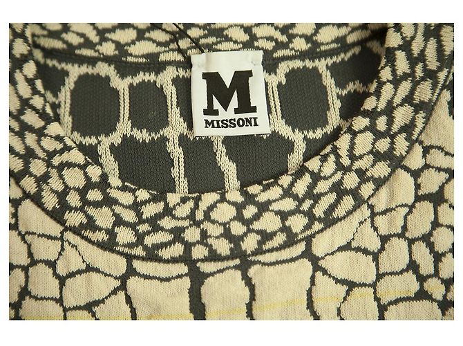 M Missoni Multicolor Crocodile Pattern Ärmelloses, figurbetontes Mini-Kleid 40 Mehrfarben - Ansicht 3