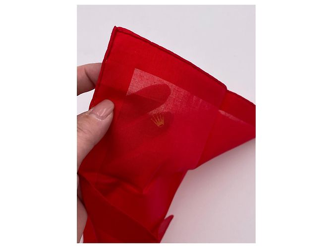 Rolex fazzoletto 100% cotone rosso nuovo - vista 6