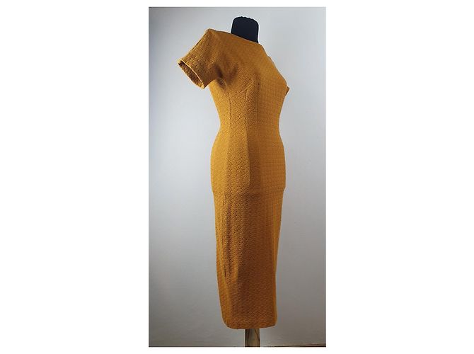 Vestido Ganni Rrs. Robinson Amarillo - vista 3