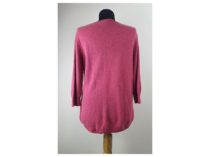 Suéter Peter Hahn de cashmere e seda rosa - vista 3