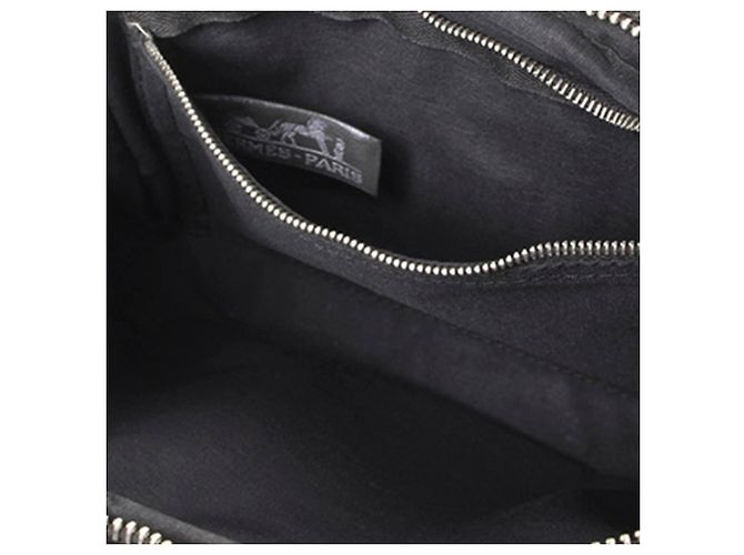 Hermès Marsupio Hermes in tela nera Acapulco Nero - vista 3