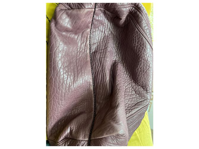 Borsa a mano Fendi Spy in pelle viola scuro - vista 4