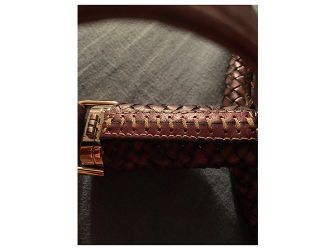 Borsa a mano Fendi Spy in pelle viola scuro - vista 9