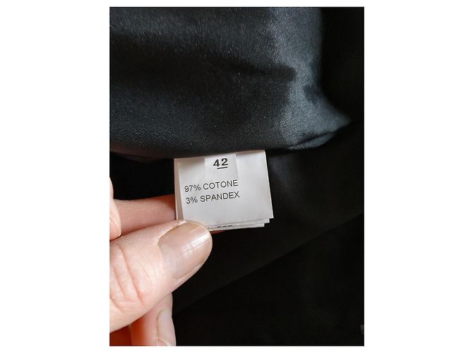 Autre Marque Ultra'Chic Etuikleid aus Baumwollpopeline Mitternachtsblau Marineblau - vista 9