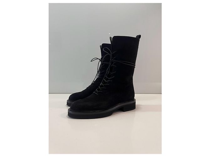 Botas Khaite Conley en ante negro - vista 5