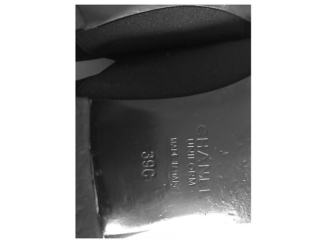 Chanel Uniform-Oxford-Schnürschuhe Schwarz - Ansicht 11