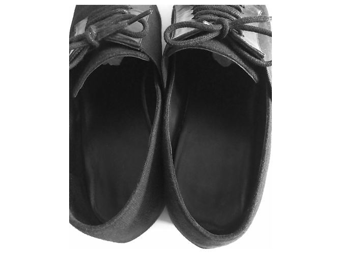 Chanel Uniform-Oxford-Schnürschuhe Schwarz - Ansicht 14