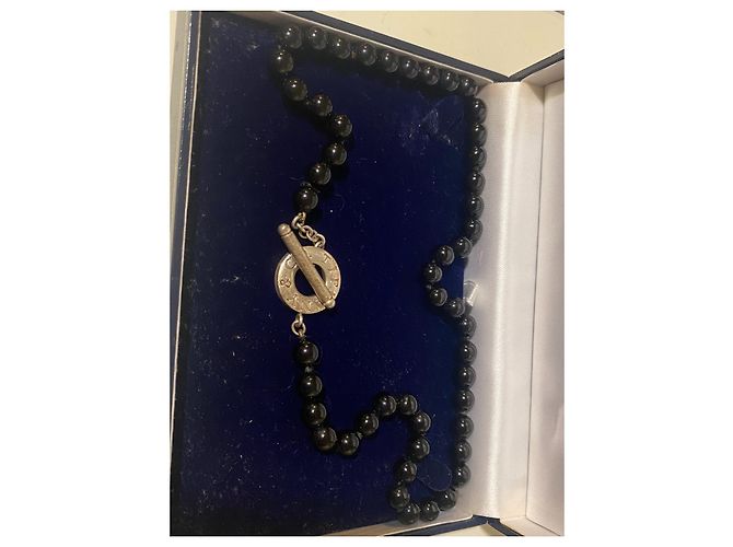 Collana Tiffany & Co in argento con sfere di onice Nero - vista 6