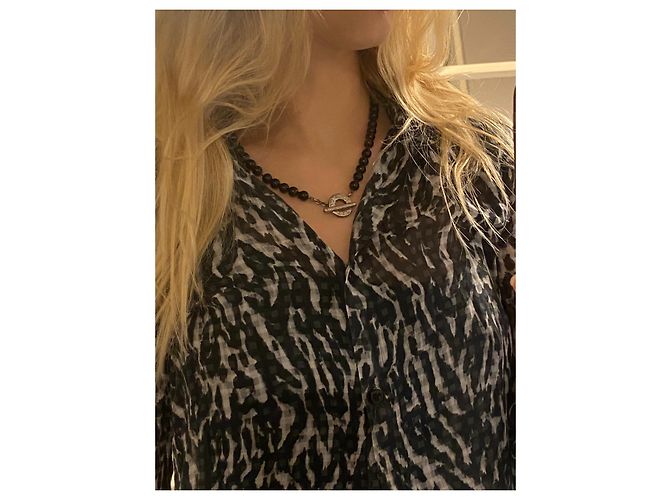 Collana Tiffany & Co in argento con sfere di onice Nero - vista 7
