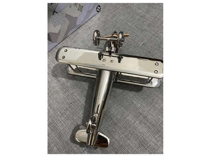 Louis Vuitton Plane Chromed Metal Silvery - view 5