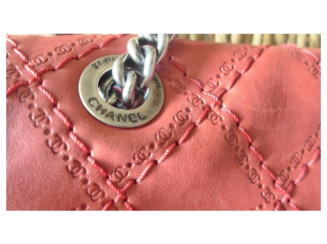 Chanel 2.55 Jumbo Sonderedition rote Leder Handtasche - Ansicht 5