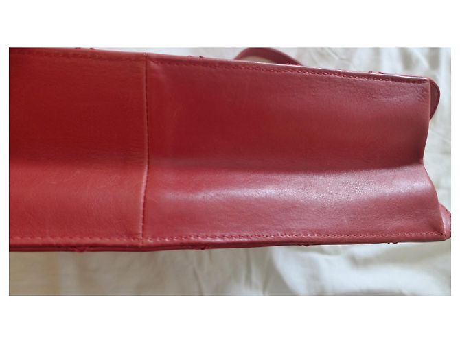 Chanel 2.55 Jumbo Sonderedition rote Leder Handtasche - Ansicht 9