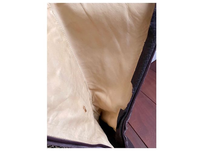 Botas Lanvin de cuero granulado marrón oscuro - vista 6