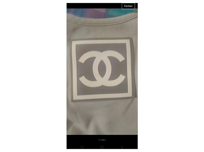 Chanel Oberteil weiß aus Polyester - Ansicht 3