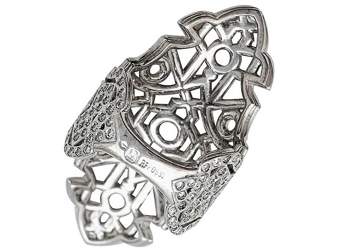 Anello Repossi "Maure" in oro bianco e diamanti. - vista 2