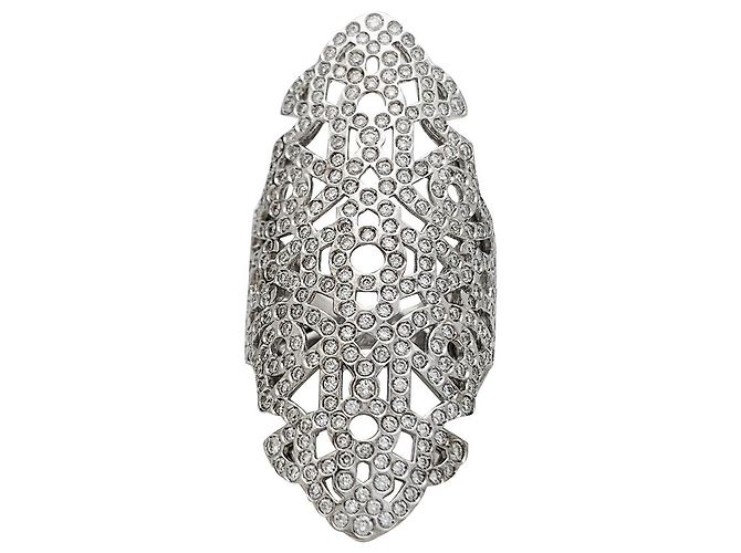 Anello Repossi "Maure" in oro bianco e diamanti. - vista 3