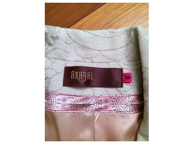 Autre Marque Chaqueta Arayal de terciopelo de algodón blanco bordada - vista 5