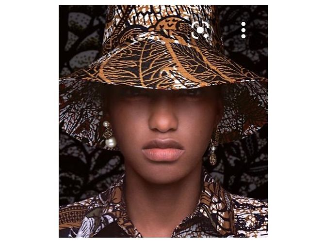 Cappello Dior Cruise 2020 reversibile effetto cera Multicolore - vista 5