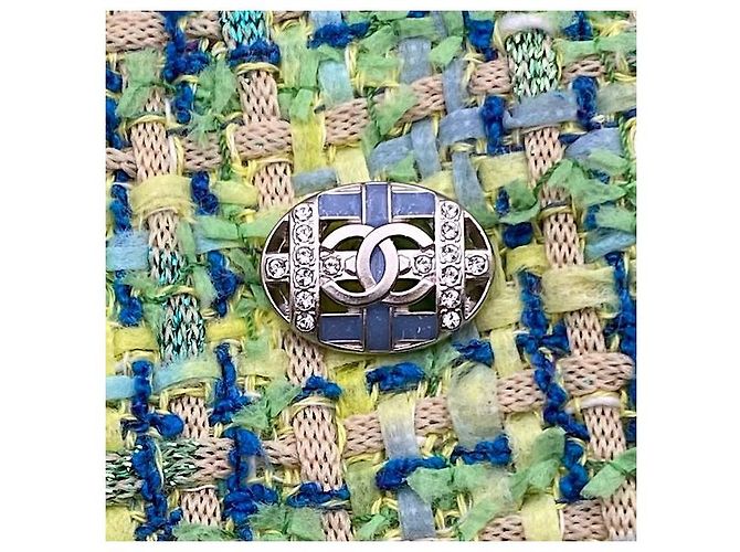 Chanel 2019 mono corto de tweed verde lima - vista 12