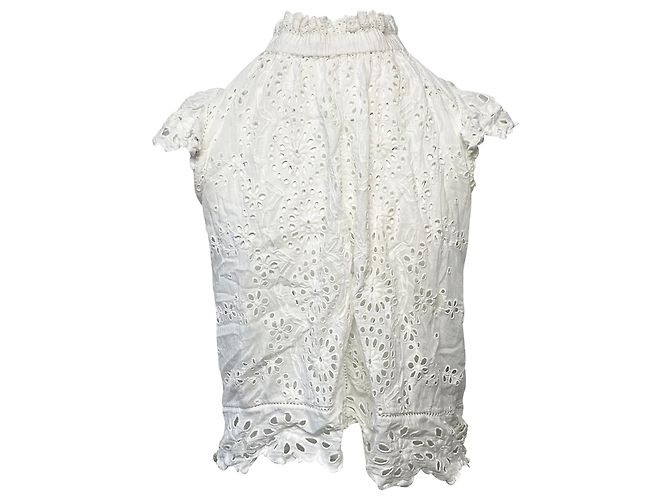 Roseanna Top de encaje con cuello simulado de Sea New York en algodón blanco - vista 2