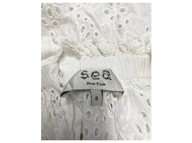 Roseanna Top de encaje con cuello simulado de Sea New York en algodón blanco - vista 3