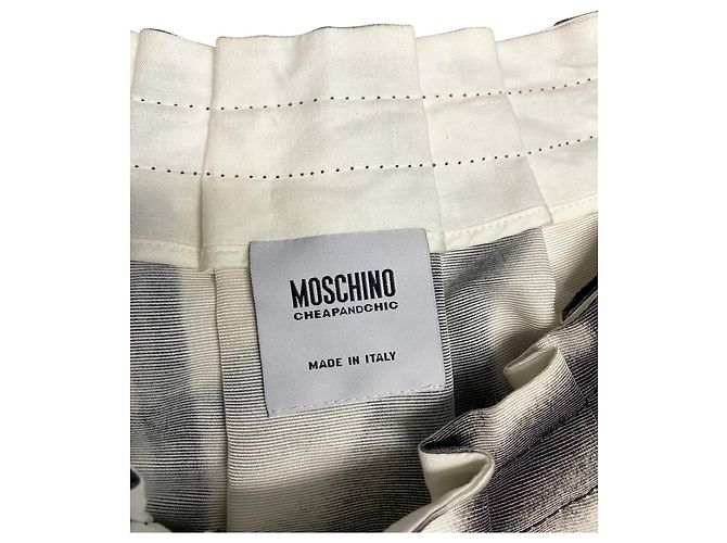 Blusa Moschino Cheap and Chic Button-down in cotone multicolore Stampa python - vista 4